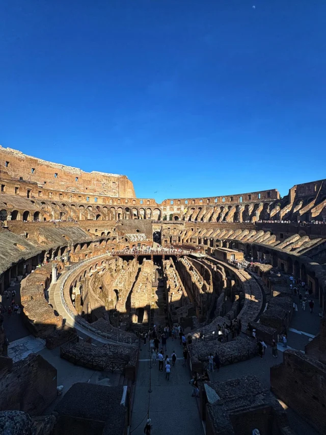 Ah-ha moments are endless on these @tourskeyrow trips ! Our amazing local guides share special spaces and stories that are often walked by unnoticed, places a guest would never realize was there had they been exploring on their own and our last day in Rome was overflowing with Ah-ha & Ooooo moments !
From the Coliseum’s kissing cross, that grants Christian indulgences for 1 year and 40 days (to be exact!) to the hidden portrait of questionable homage painted of Michael Angelo by Raphael into his fresco “The School of Athens” on the wall of the Vatican quarters. (He’s the “modern guy” wearing boots!) 
To pointing out remarkable features of St Peter’s Cathedral’s … such as the enormity of the dome (the Statue of Liberty could fit standing up in there!!) and pointing out the two beautiful statues of angels perfectly positioned beneath a skylight to make them appear to be reaching through the sunlight. And explaining the fun fact on why you can see a little white dog painted throughout the Sistine Chapel frescos! 🤯😄
And despite the massive crowds, we had an extra special experience since they had to divert a few batches of tourist overflow through amazing halls of frescoes & art collections (Etruscan collection & Modern Art collection) not usually seen on the standard Vatican Museum & Sistine Chapel visit ! 
SO many special moments thanks to our amazing local Roman guides Rosella & Fabiana for sharing their love of Rome & her beautiful secrets with us!! 
.
.
#howtovisitrome (⬅️ with Keyrow Tours!)
#secretsofrome #vaticanmuseum #stpeterscathedral #rome #vaticancity #colosseum 
#noticethelittlethings #ahhamonents